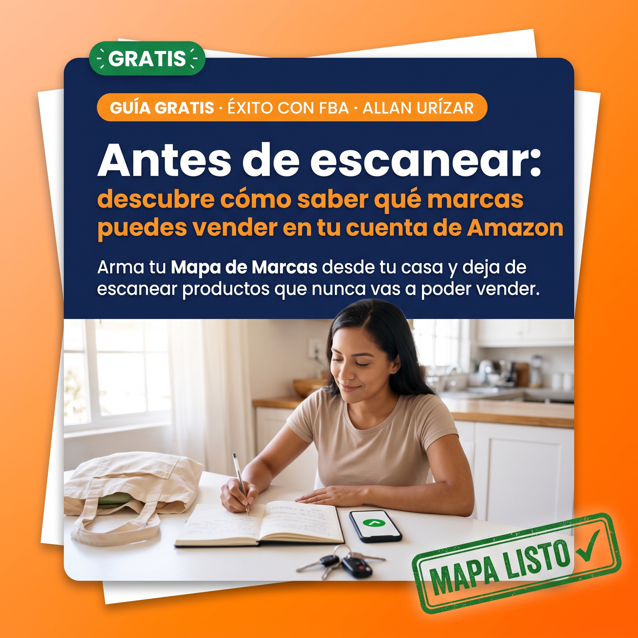 Portada de la guía Antes de escanear: descubre cómo saber qué marcas puedes vender en tu cuenta de Amazon